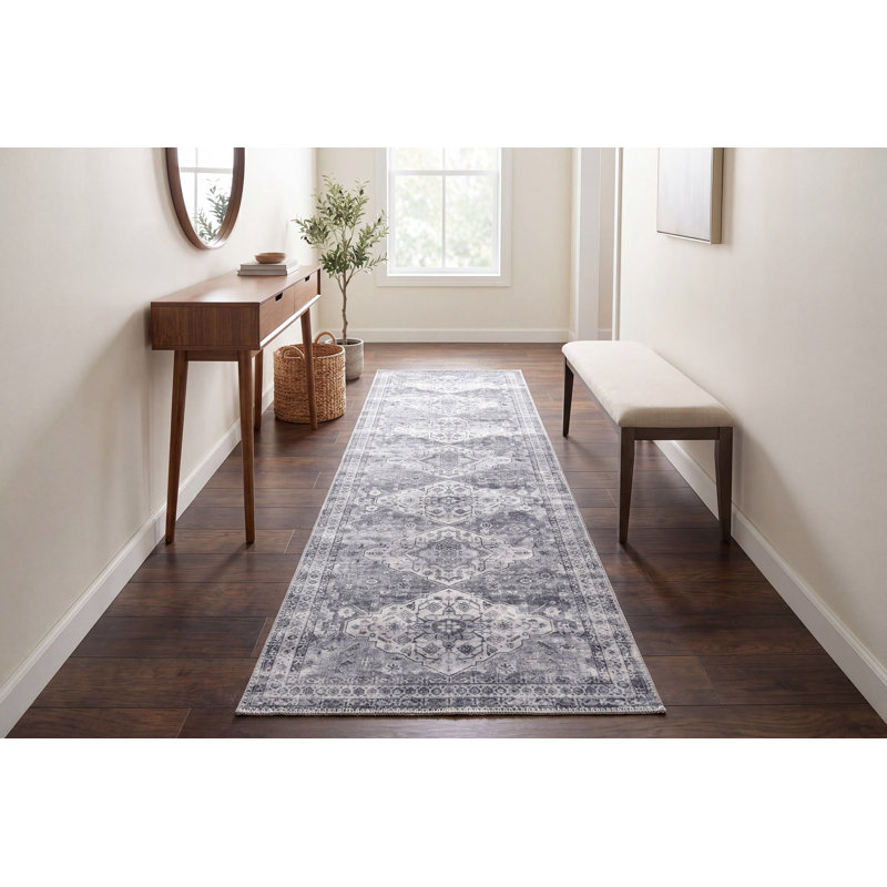 ELISE 2.6X7.6 6300-900 GREY, Runner 2'6" x 7'6"