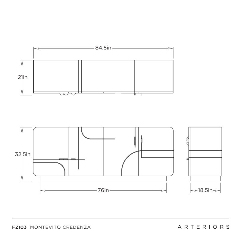 Montevito 84.5'' W Credenza