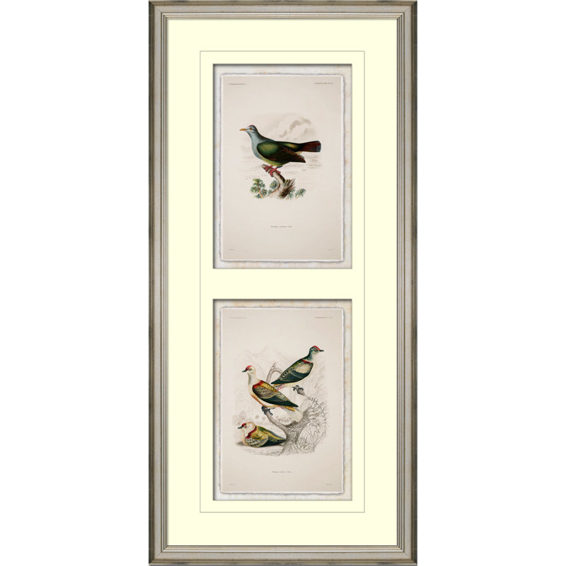 Stacked Pastel Birds II Painting