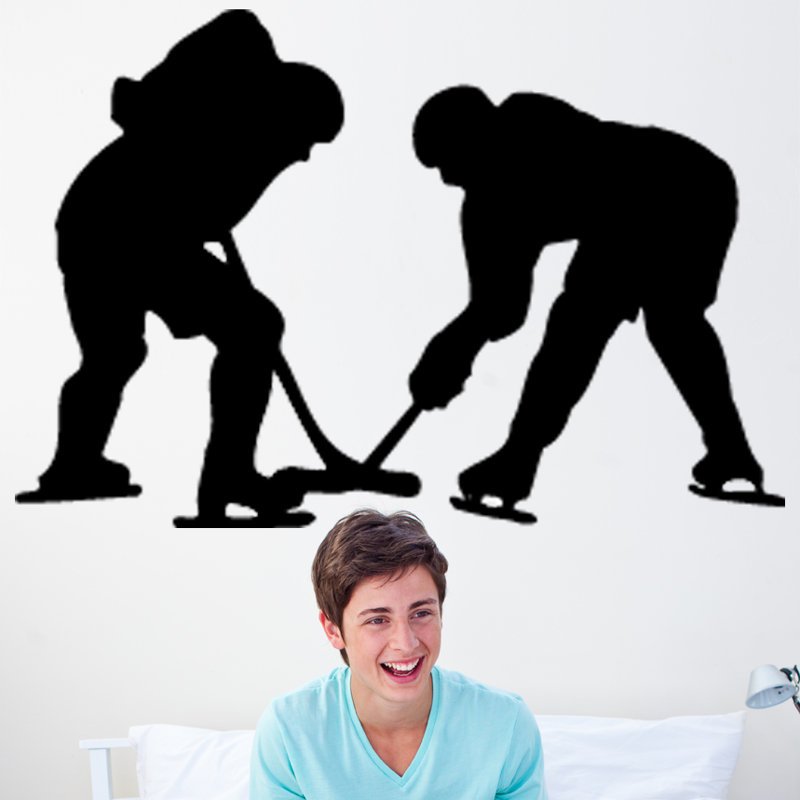 Adhésif décoratif hockey, H 32 po x l 48 po
