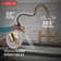 Nicoli Pull-Down Bridge Kitchen Sink Faucet, Two Handle Kitchen Faucet