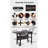 Outdoor Grill Cart Foldable Grill Table