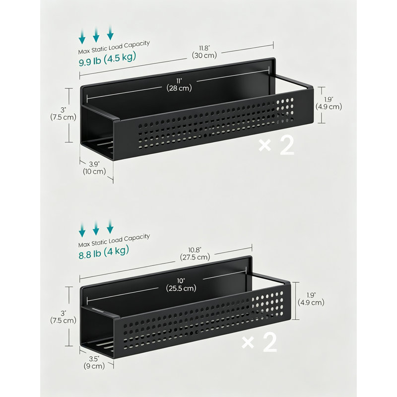 Magnetic Kitchen Spice Racks, No Drilling