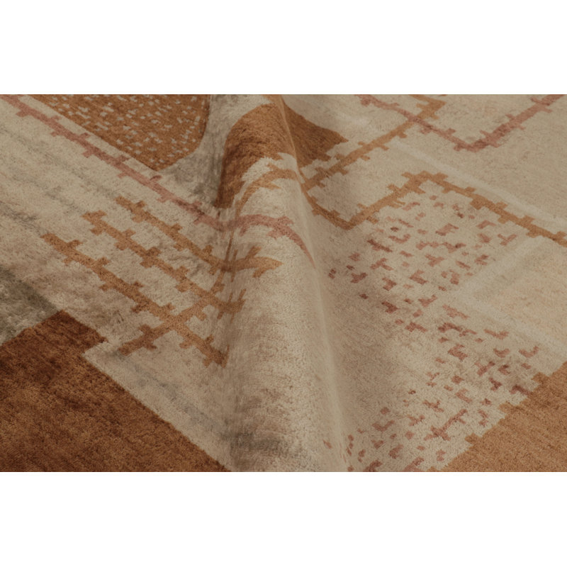 Art Deco One-of-a-Kind 9'3X12'3 Hand Knotted Area Rug