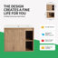 Meuble-lavabo simple mural 24 po avec dessus en céramique Hoisington