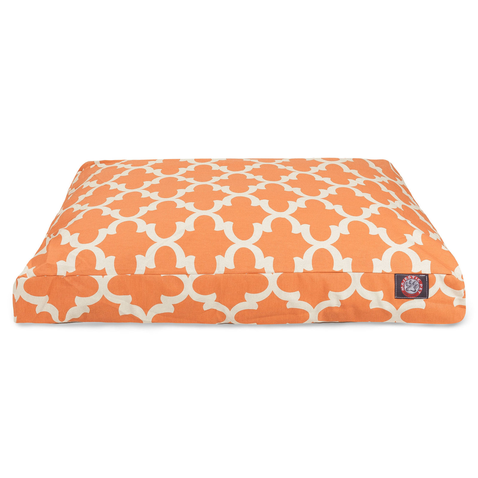 Trellis Geometric Pillow, Medium (29" W x 36" D x 4" H), Peach