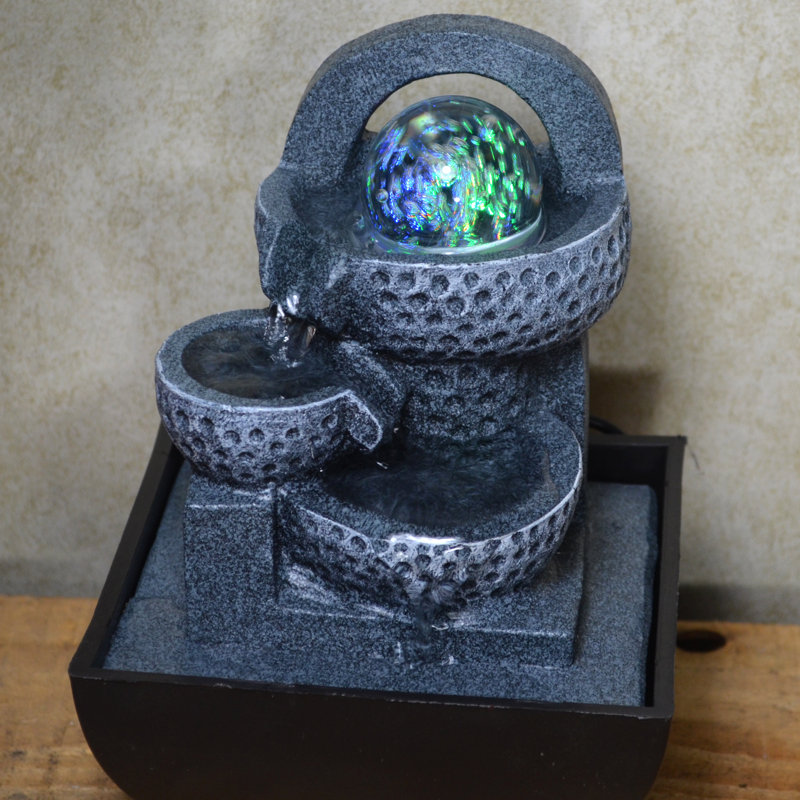Indoor Rock Fountain with Lights