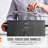 Martha Stewart 8 Quart Slow Cooker, Ceramic Nonstick, Caviar-134070812