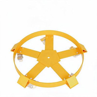 Drum Dolly 55 Gallon Trash CanDolly Heavy Duty 1000 Pound Barrel Dolly Steel Non Tipping Hand Truck Capacity Dollies 4 Swivel Casters Wheel for Warehouse Drum Handling