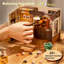 Ensemble de bricolage miniature pour maison de poupée, salle de pâtisserie en bois décorative avec accessoires réalistes, projet de loisirs créatifs et cadeau de décoration intérieure