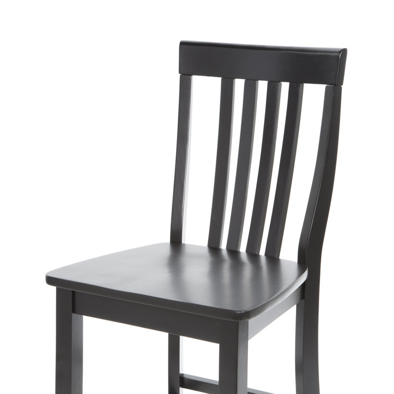 Tabouret de bar et de comptoir à siège capitonné en losange, Noir, Tabouret de bar (assise de 30 po de hauteur)