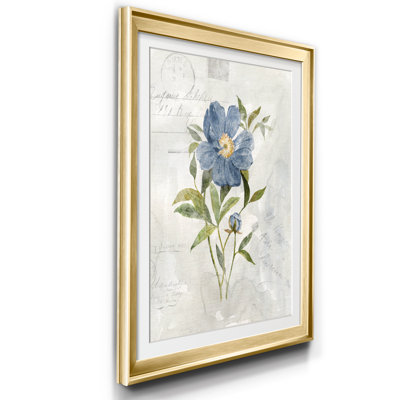 Lin pivoine - Reproduction d'art sur papier encadrée