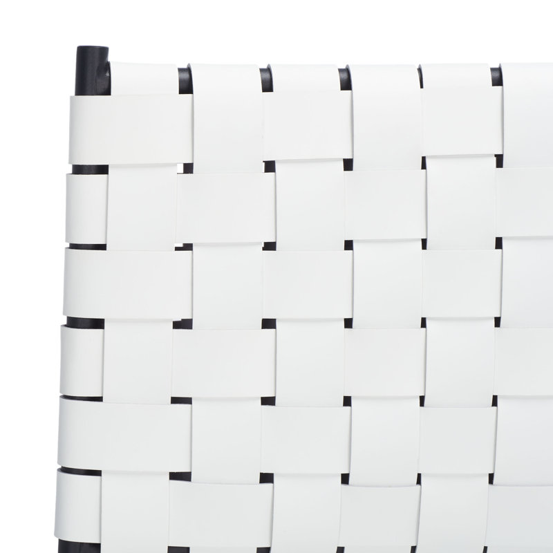Tabouret de comptoir 26 po Ryland, Noir, Blanc