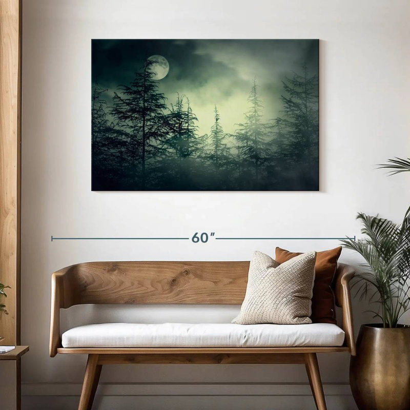 Forêt sombre et sombre, H 30 po x l 45 po