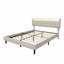 Upholstered Linen Platform Bed-1572705496-1572705497