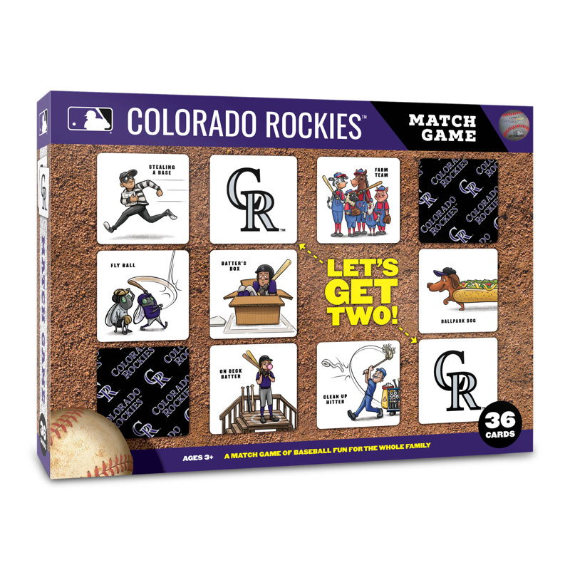 MLB Licensed Memory Match Game, Colorado Rockies