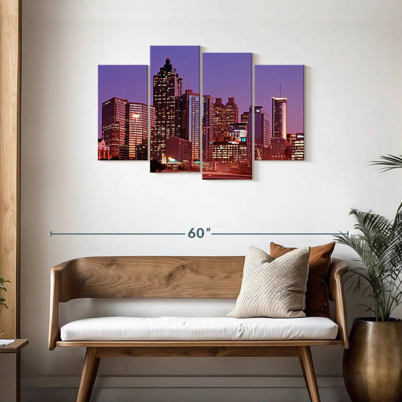 Crépuscule mauve Sireci d'Atlanta, H 27 po x l 43 po