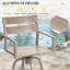 Tabourets de bar pivotants en aluminium avec coussin Sunbrella-1458308819