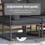  Garden Sofa Set With Cushion 8 Pcs Black Aluminium