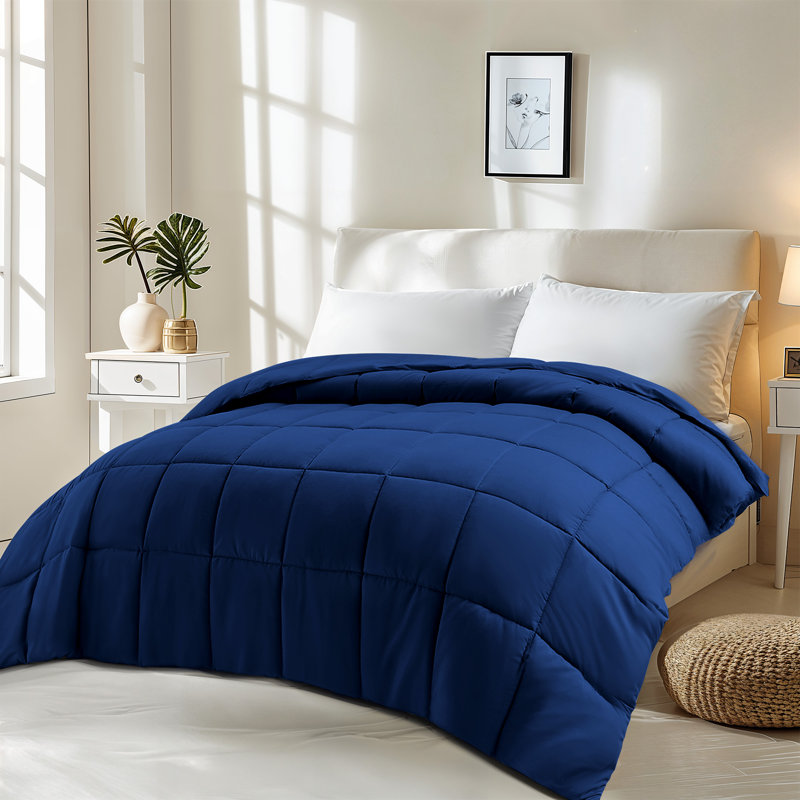 Machine Braided Comforter, Twin Comforter, Navy