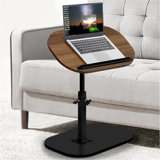 Adjustable Height C-Shaped End Table With 360° Swivel & Flip Top, Space-Saving Side Table For Couch, Sofa, Bed, Or Chair, Ideal For Living Room And Bedroom