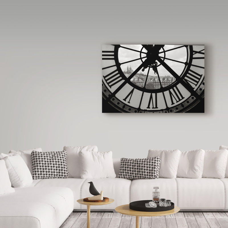 Avisha, «Grande horloge», reproduction de photo sur toile tendue, H 22 po x l 32 po
