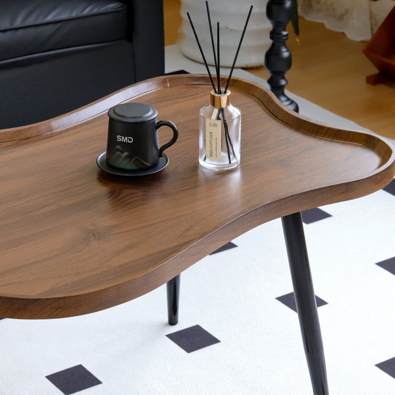 Solid Wood Four Leg Coffee Table, 18.9cm H x 39.37cm L x 19.69cm W