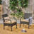 Modern Patio Furniture: Kd Chair In Brown Tan With Cushion Tropical Chair: Waterproof Material +