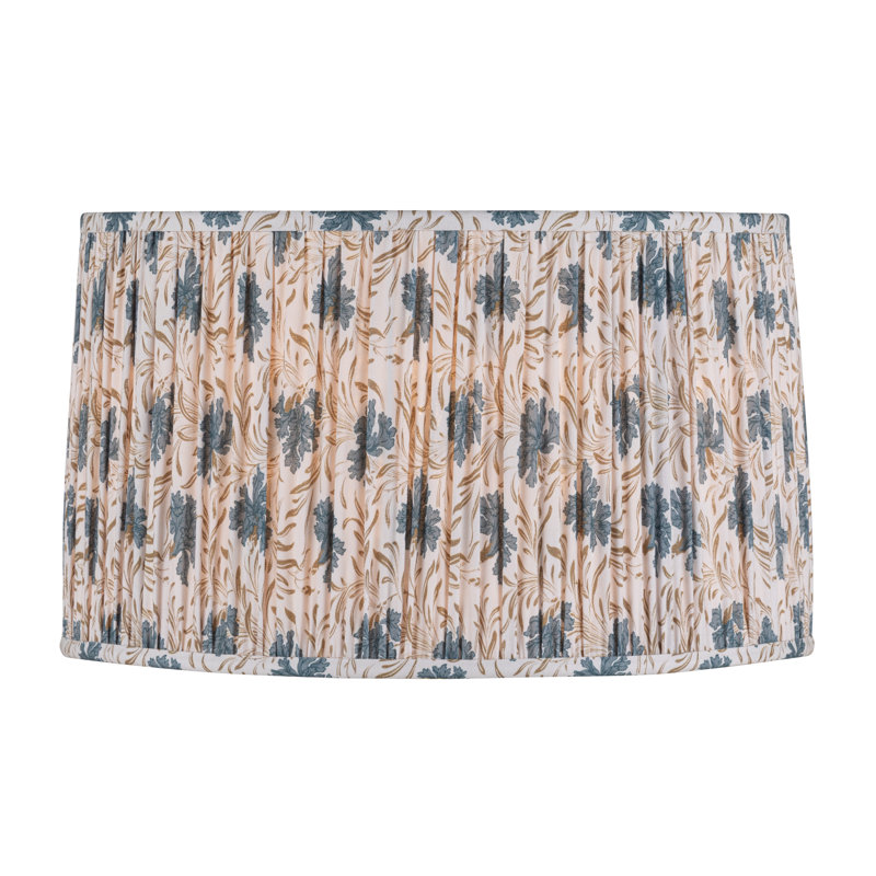 Abat-jour tambour imprimé, Bloom Slate