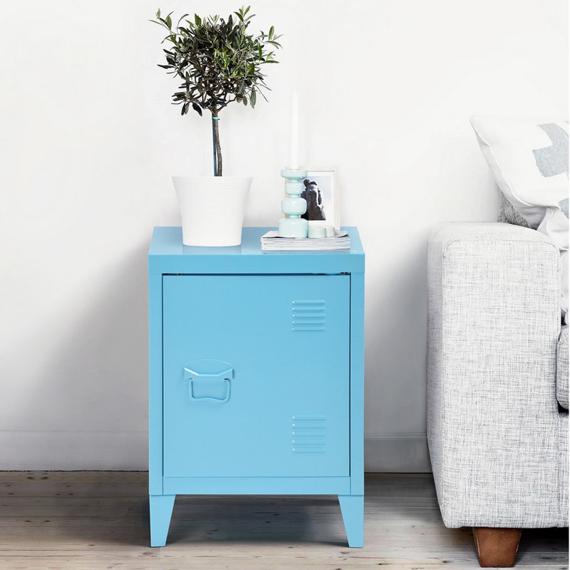 Buffet décoratif 1 porte Hembree, Bleu
