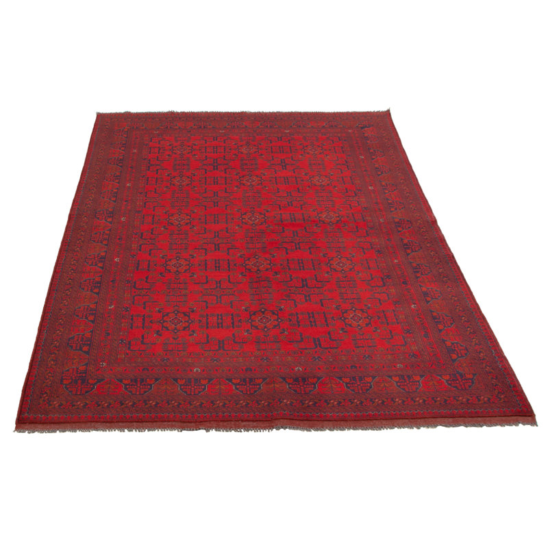 Tapis unique en laine noué à la main 6 pi 7 po x 9 pi 8 po nouvel âge Mottola