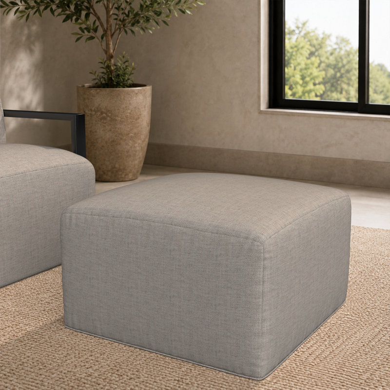  Repose-pieds extérieur Praia Sunbrella®, Sunbrella® Cast Silver