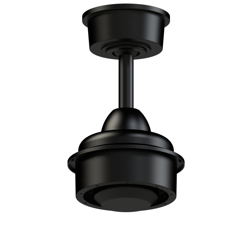 Wrap Custom Indoor/Outdoor Ceiling Fan DC Motor- Black, Black