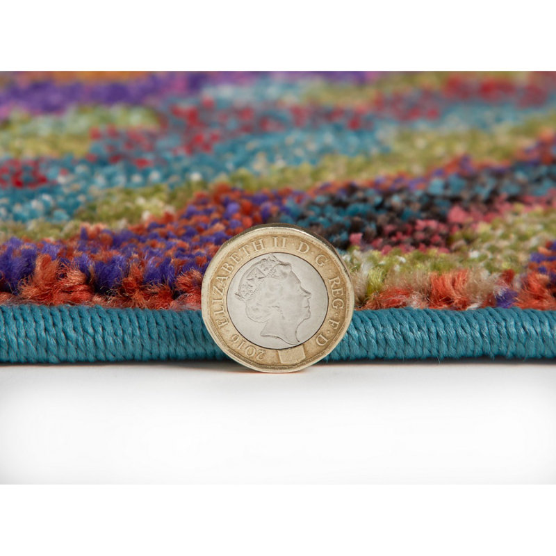 Modern Rug For Bedroom & Living Room, Stain Resistant Dining Room Rug, Thick Geometric Rug, Rectangle 160 x 220 cm