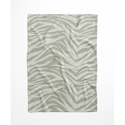 Zebra Patch Velveteen Fleece Blanket
