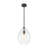Glowlite 1-Light Single Clear Glass Teardrop Pendant-1772985445