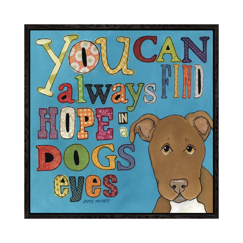 Find Hope - Print on Canvas, Black Framed, 45.72 cm H x 45.72 cm W