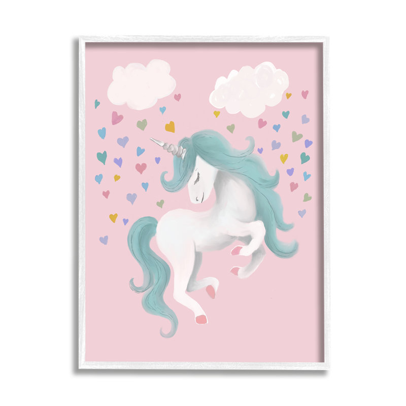 «Pink Pastel Unicorn Clouds» par Elizabeth Medley - impression, H 14 po x l 11 po x P 1,5 po