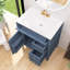Meuble-lavabo de salle de bain avec 2 tiroirs et un tiroir basculant, conception romaine exquise-1284044372