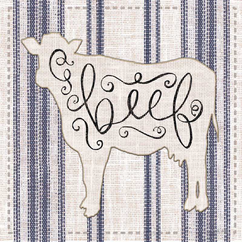 Beef par Cindy Jacobs - Imprimé, H 12 po x l 12 po, Toile tendue