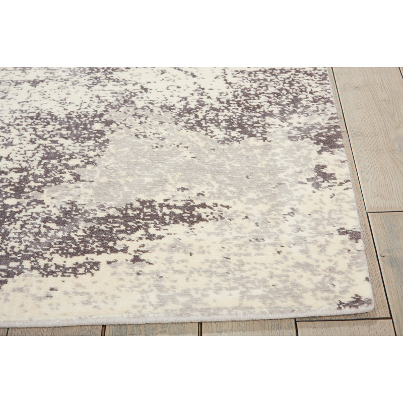 Tapis gris moderne Cannes, Rectangle 5 pi 6 po x 8 pi