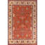 Tapis traditionnel indien en laine orange 10x14
