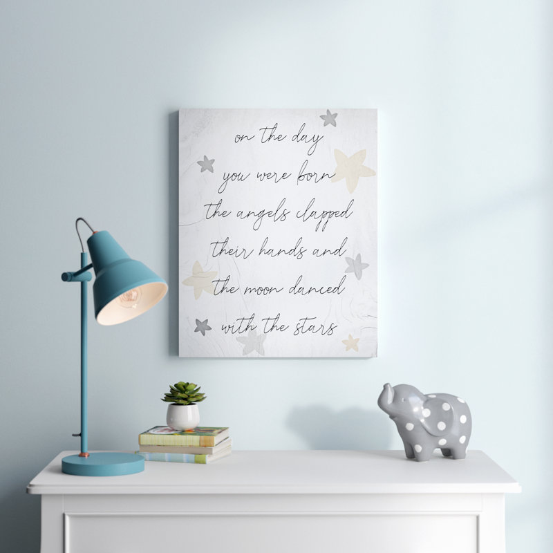 Décoration murale pour enfants Abiagael, Toile tendue, H 20 po x l 16 po x P 1,5 po