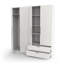 Craigwood 4 Door Manufactured Wood Wardrobe-1623511560