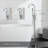 Single Handle Floor Mounted Tub Faucet-124758276