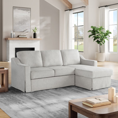 Serta Harvey 89.8" Convertible Sleeper Sectional