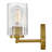 2-Light Bath Vanity Fixture with Clear Ribbed Glass-364284259
