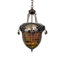 Luminaire suspendu inversé 14 "large gland et feuille de chêne