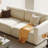 Beige Polyester Modular Sofa cushion Loveseat
