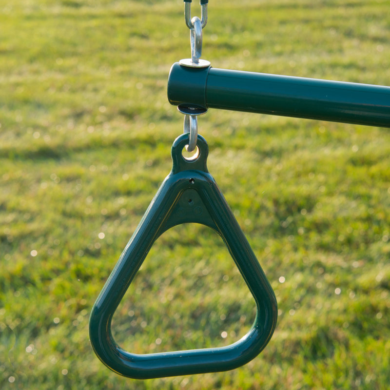 Trapeze Rings for Swing Sets, Green